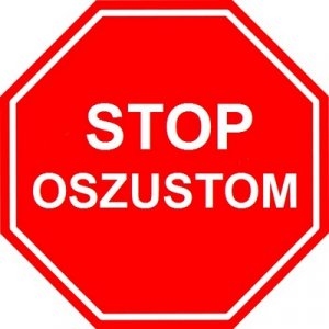 znak drogowy z napisem stop oszustom